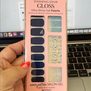 Dashing Diva Gloss Ultra Shine Gel Palette - Navy and Gold
